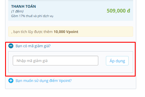 đặt phòng Mytour 2