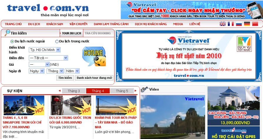 Viettravel là lựa chọn hàng đầu khi lựa chọn tour trực tuyến